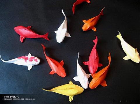 Оригами рыбки