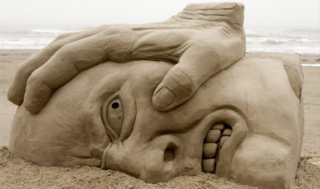 Скульптура из песка 