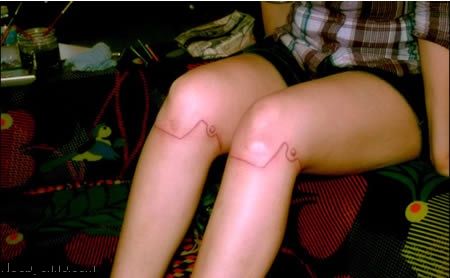 татуировки на ногах