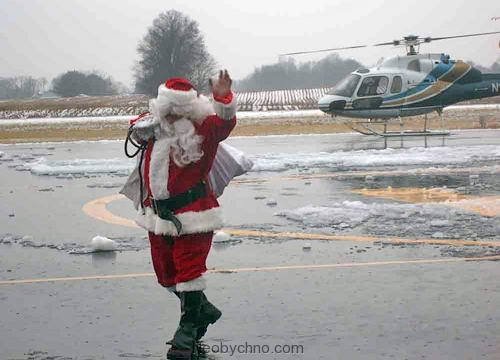 Летающий Санта Клаус