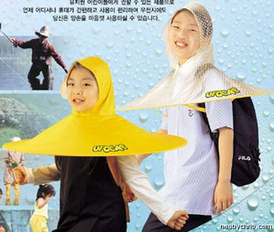 Фрагмент китайского постера рекламы шляпы от дождя