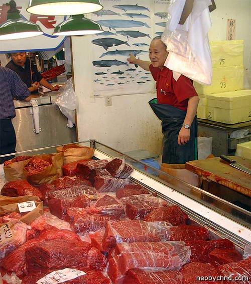 Китовое сырое мясо любят японцы