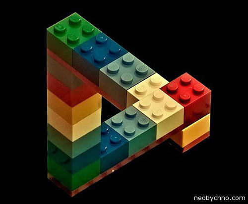 Лего, иллюзия, невозможная фигура