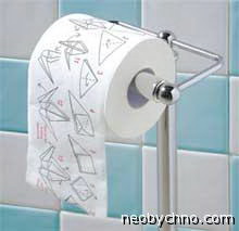 туалетная бумага с фигурками оригами