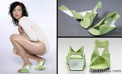 обувь оригами