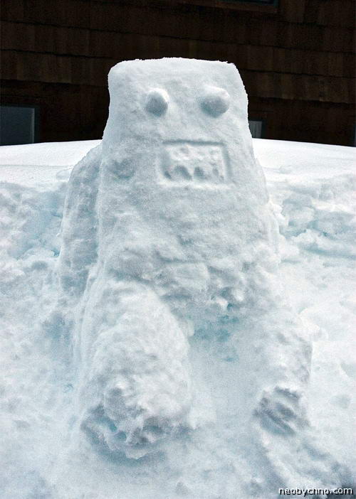 Домо-кун снеговик