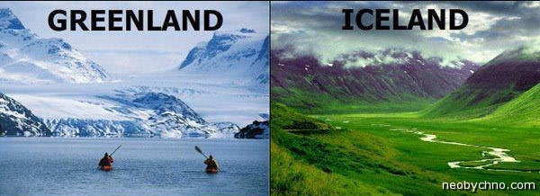 Гренландия Исландия