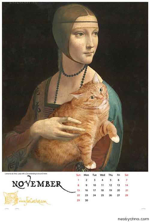 Календарь с котом на 2015 год