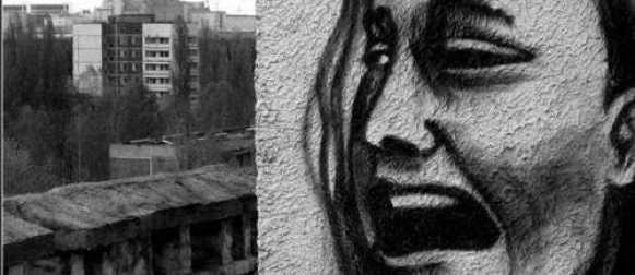 Szokatlan graffiti lakatlan Pripjaty (13 fotó)