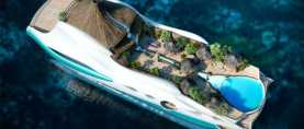 Новое роскошное развлечение: частная яхта как тропический райский остров