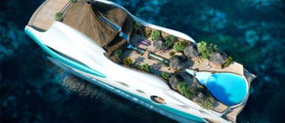Новое роскошное развлечение: частная яхта как тропический райский остров